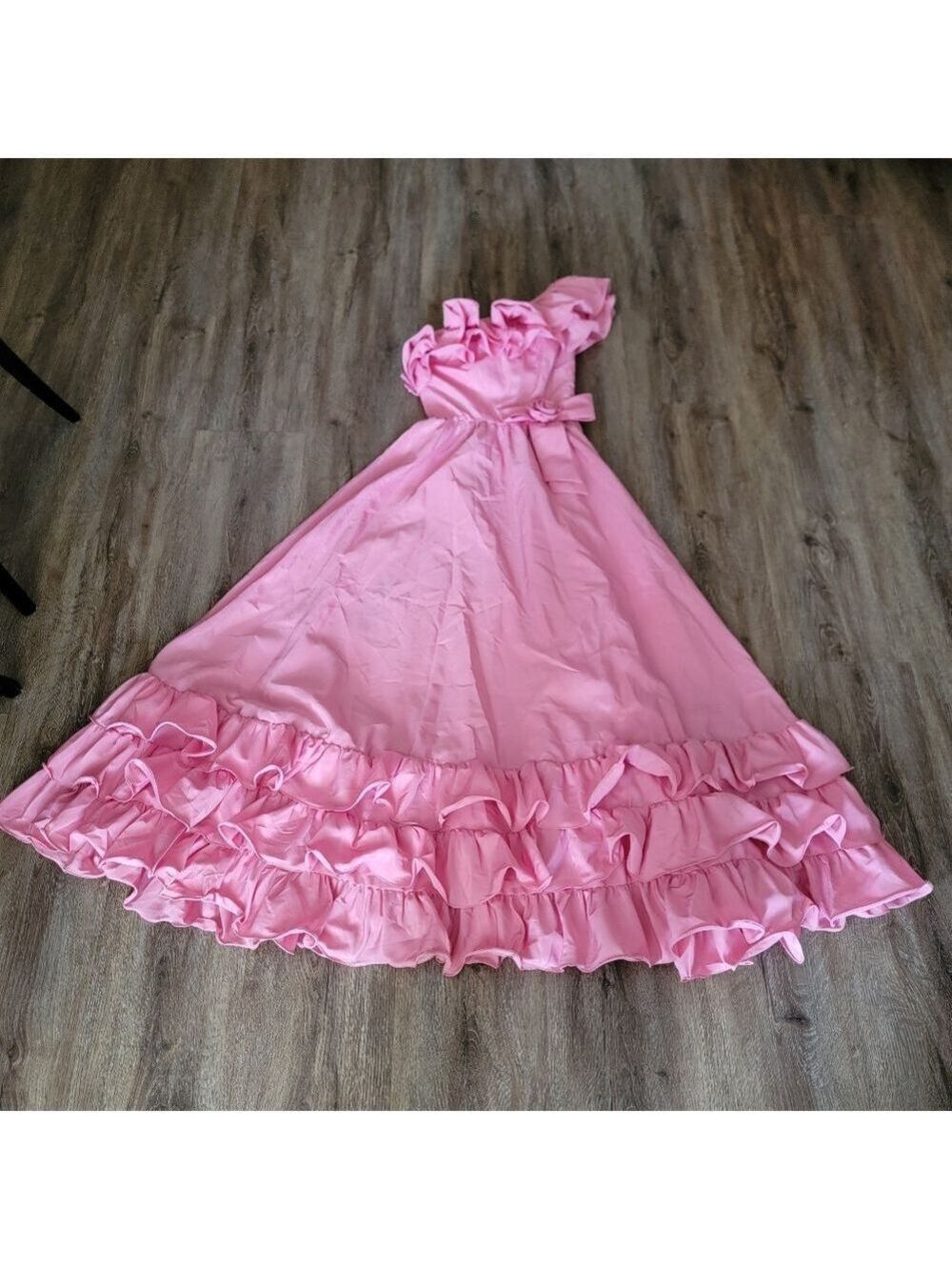 Vintage One Shoulder Pink Dress #3047 - Picture 1 of 16
